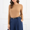 Bluza din tricot maro camel