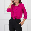 Bluza Sore fucsia cu volan
