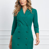 Rochie Diana verde tip sacou