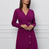 Rochie Moze magenta cu nasturi
