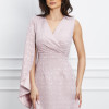 Rochie Moze roz cu o maneca