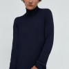 BOSS pulover de lână bărbați, culoarea bleumarin, light, cu guler 50468262