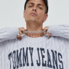 Tommy Jeans pulover barbati, culoarea gri,