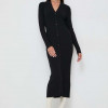 Karl Lagerfeld rochie culoarea negru, midi, mulata