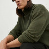 American Vintage pulover barbati, culoarea verde, light, cu turtleneck