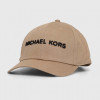 Michael Kors șapcă de baseball din bumbac culoarea bej, cu imprimeu