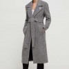 Karl Lagerfeld palton de lana culoarea negru, de tranzitie