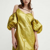 Stine Goya rochie culoarea galben, mini, drept SG5549