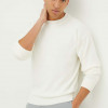 HUGO pulover de bumbac culoarea bej, light 50486860
