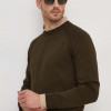 BOSS pulover din amestec de lână bărbați, culoarea maro, light 50506018