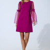 Rochie eleganta Moze Noriella Fucsia