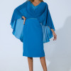 Rochie de ocazie Saige Turcoaz