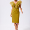 Rochie eleganta Yamada Olive