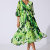 Rochie eleganta Lirene Verde Multi
