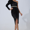 Rochie de ocazie premium Begonia Neagra 