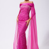 Rochie de ocazie premium Kaluda Fucsia