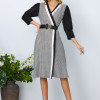 Rochie eleganta de zi Avril Bicolora