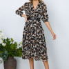Rochie de zi Valencia Negru Multi