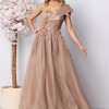 Rochie de ocazie premium Swan Bej