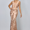Rochie de ocazie premium Taisia Peach