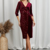 Rochie Leonor Bordo