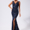 Rochie de ocazie premium Glimmer Bleumarin