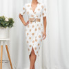Rochie Margarita Alba cu Buline