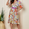 Rochie Glenda Galben Multi