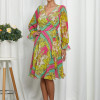 Rochie Simine Galben Multi