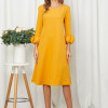 Rochie Tamara Galben Mustar