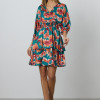 Rochie Sevda Turcoaz Multi