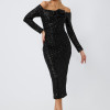 Rochie de ocazie premium Sparkle Neagra