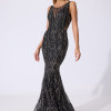 Rochie de ocazie Remarkable Negru cu Auriu