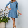 Rochie de zi Gertrud Albastra