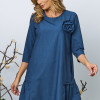 Rochie de zi Gertrud Indigo