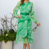 Rochie eleganta Saraia Verde Multi