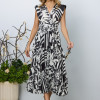 Rochie Carmen Floral Bicolora