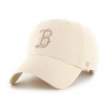 47brand șapcă de baseball din bumbac MLB Boston Red Sox culoarea bej, cu imprimeu B-NLRGW02GWS-NTA