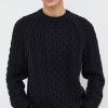 Abercrombie & Fitch pulover din amestec de lana barbati, culoarea negru