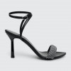HUGO sandale de piele Katniss Sandal 90 culoarea negru, 50504516