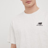 New Balance tricou din bumbac UT21503SAH culoarea gri, cu imprimeu UT21503SAH-SAH