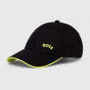 BOSS șapcă de baseball din bumbac BOSS GREEN culoarea negru, cu imprimeu