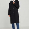 Tommy Jeans palton din lână culoarea negru, de tranziție DW0DW17232