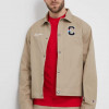Champion jachetă de cămașă din bumbac culoarea bej, de tranzitie, 219859