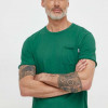 Pepe Jeans tricou din bumbac Single Carrinson barbati, culoarea verde, neted