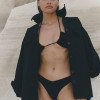 MUUV. bikini brazilieni Fluff culoarea negru