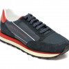 Pantofi sport ARMANI EXCHANGE bleumarin, XUX083, din material textil si piele naturala