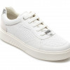 Pantofi sport GEOX albi, D258DA, din piele naturala