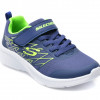 Pantofi sport SKECHERS bleumarin, MICROSPEC , din material textil si piele ecologica